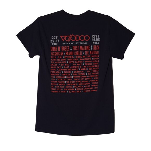 Voodoo Fest 2019 USED Shirt (S, New Orleans, Guns N' Roses, Post Malone, Beck) - Picture 2 of 7
